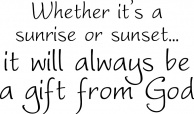 Sunrise or Sunset